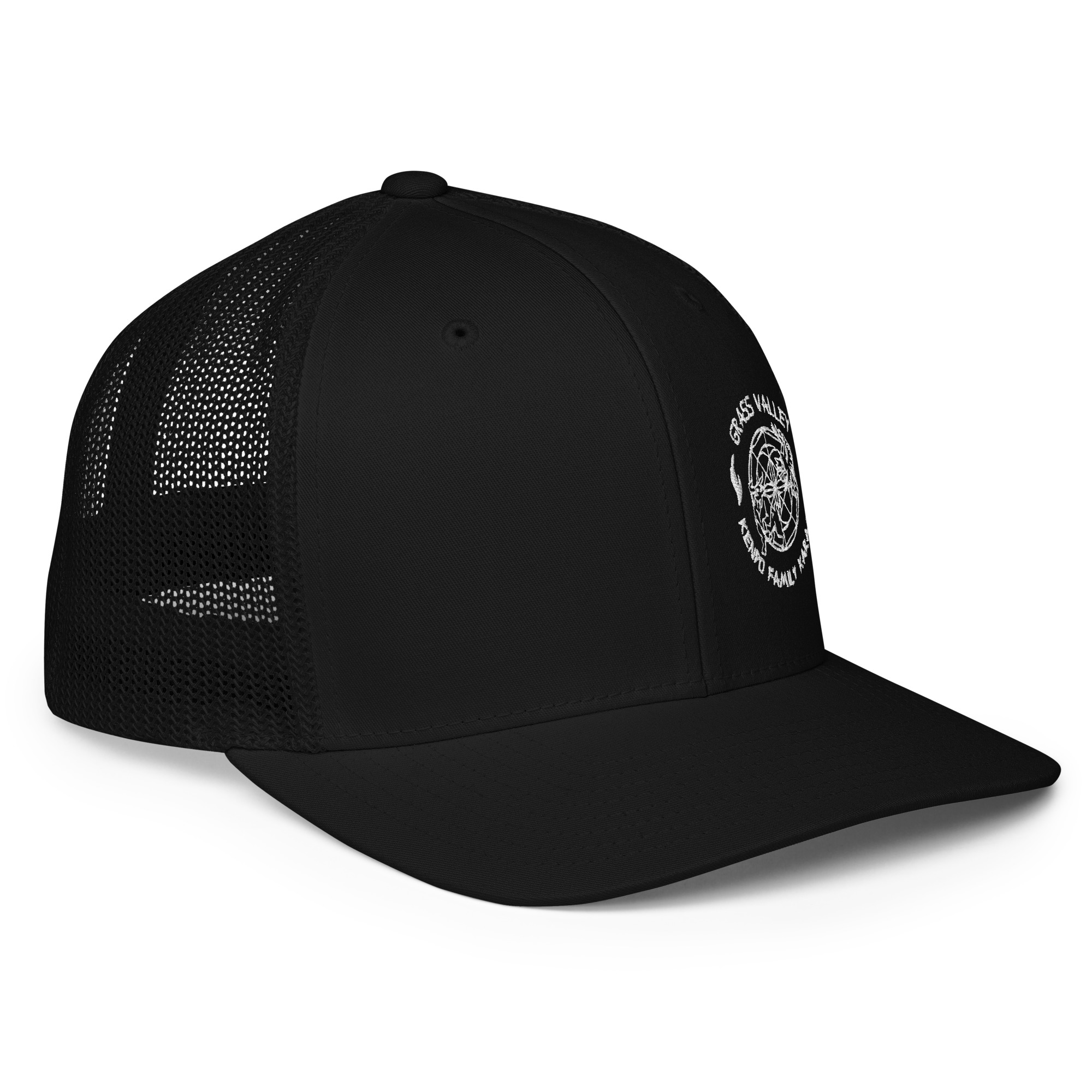 GV Kenpo White Logo Closed-back Trucker Cap - Image 3