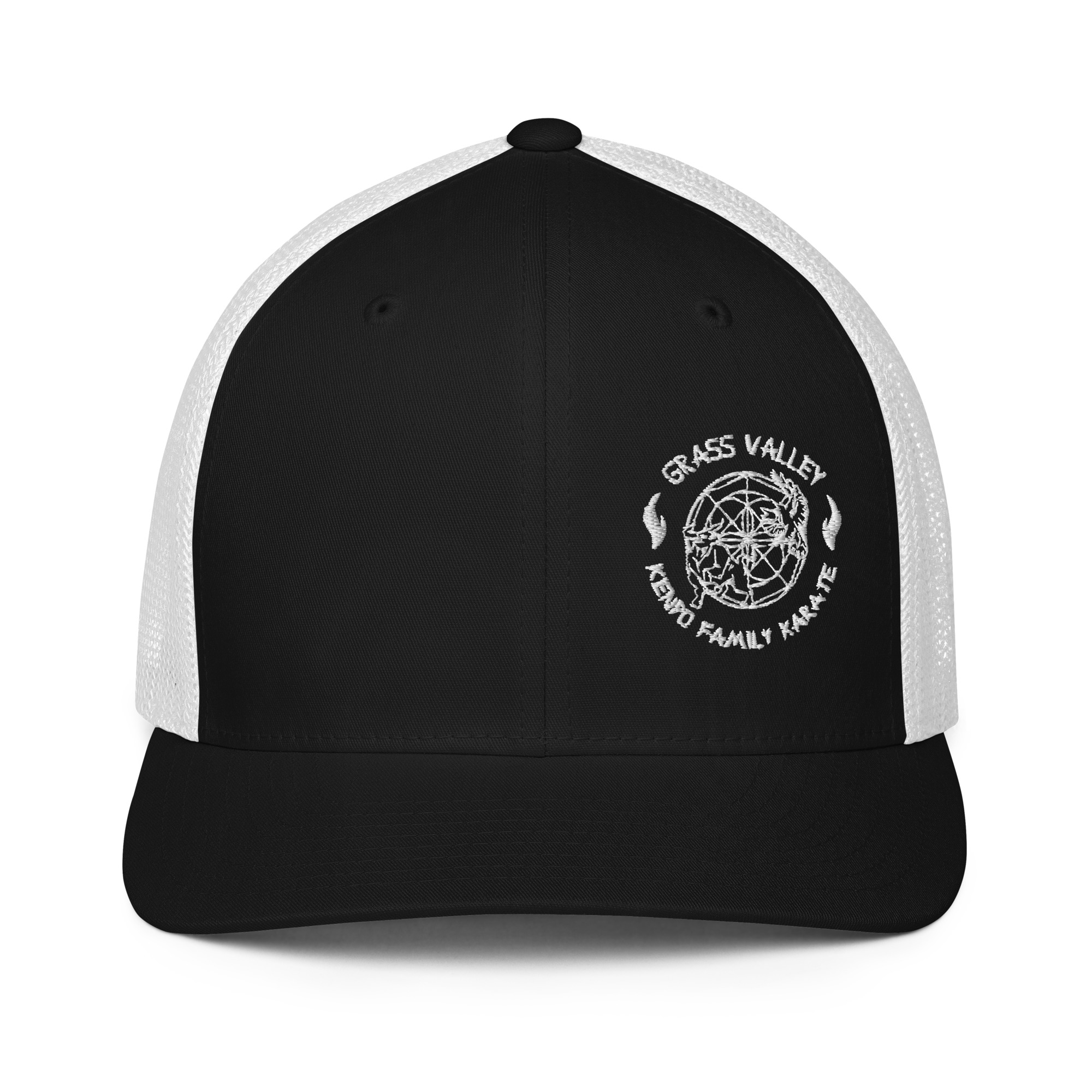 GV Kenpo White Logo Closed-back Trucker Cap - Image 4
