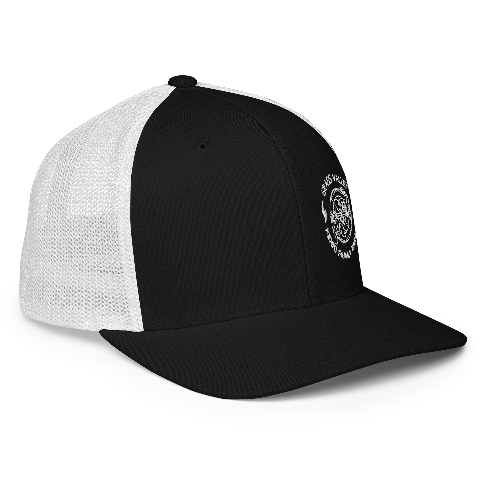 GV Kenpo White Logo Closed-back Trucker Cap - Image 6